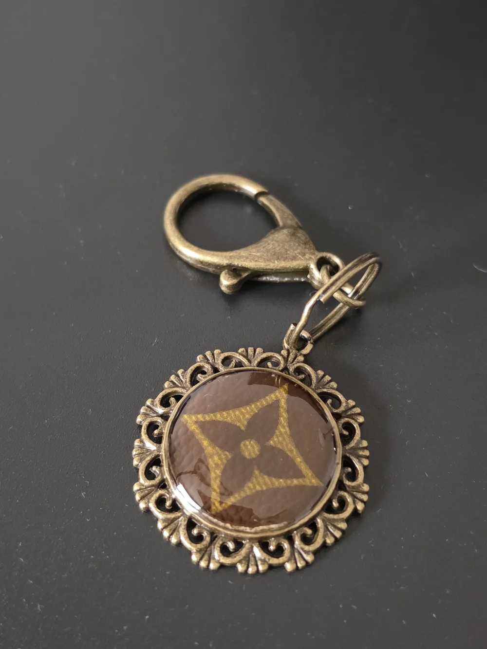 Louis Vuitton Handmade Monogram Keychain Charm.